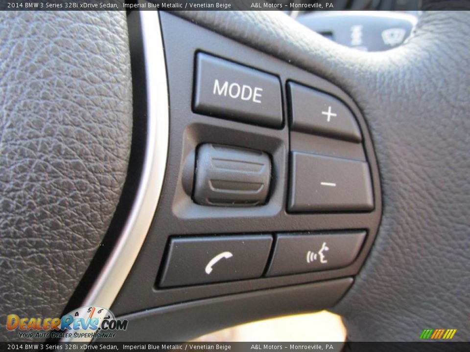 2014 BMW 3 Series 328i xDrive Sedan Imperial Blue Metallic / Venetian Beige Photo #18