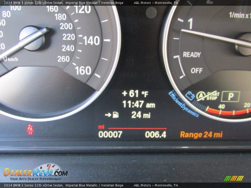 2014 BMW 3 Series 328i xDrive Sedan Imperial Blue Metallic / Venetian Beige Photo #20