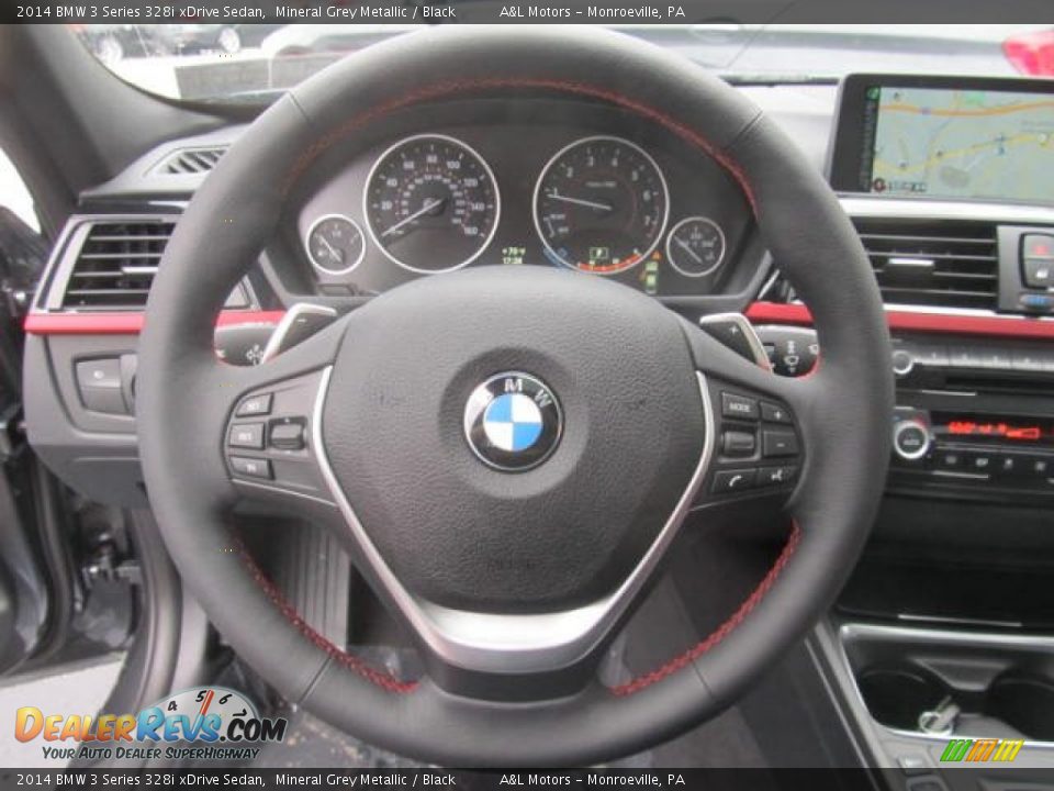 2014 BMW 3 Series 328i xDrive Sedan Steering Wheel Photo #14