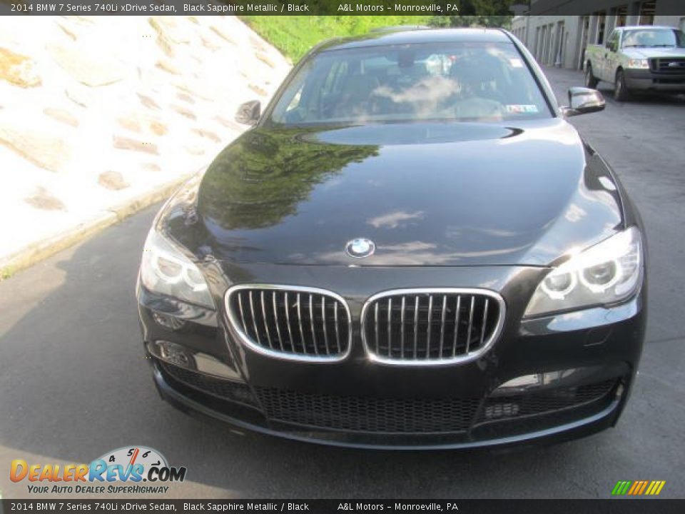 2014 BMW 7 Series 740Li xDrive Sedan Black Sapphire Metallic / Black Photo #9