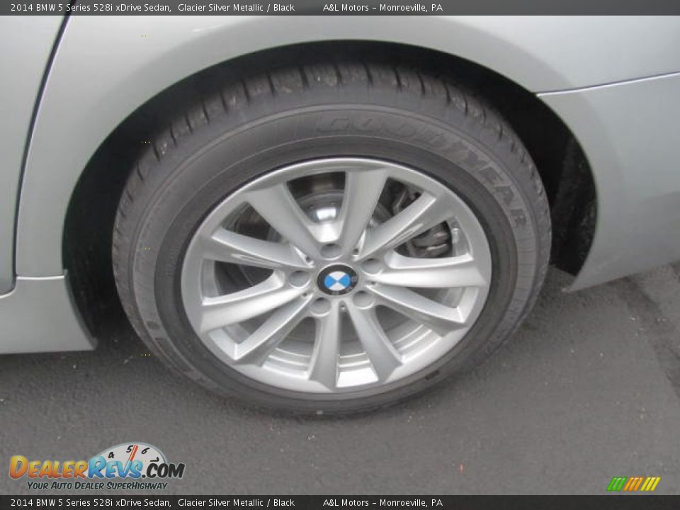 2014 BMW 5 Series 528i xDrive Sedan Glacier Silver Metallic / Black Photo #3