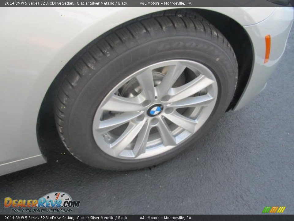 2014 BMW 5 Series 528i xDrive Sedan Glacier Silver Metallic / Black Photo #7