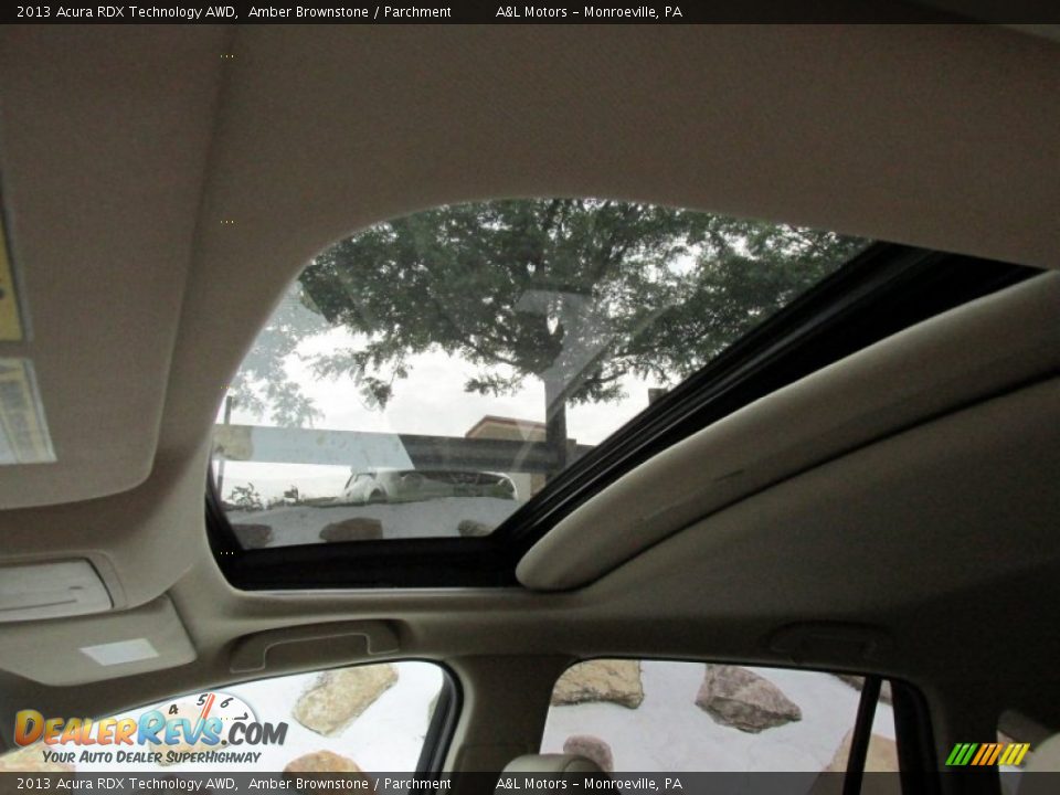 2013 Acura RDX Technology AWD Amber Brownstone / Parchment Photo #13