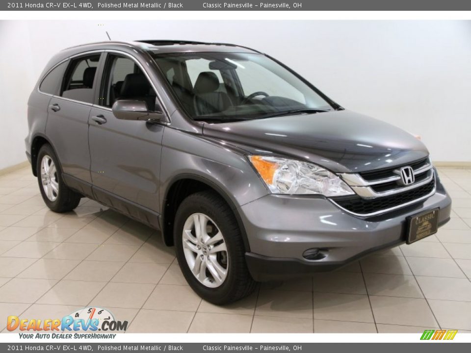 2011 Honda CR-V EX-L 4WD Polished Metal Metallic / Black Photo #1