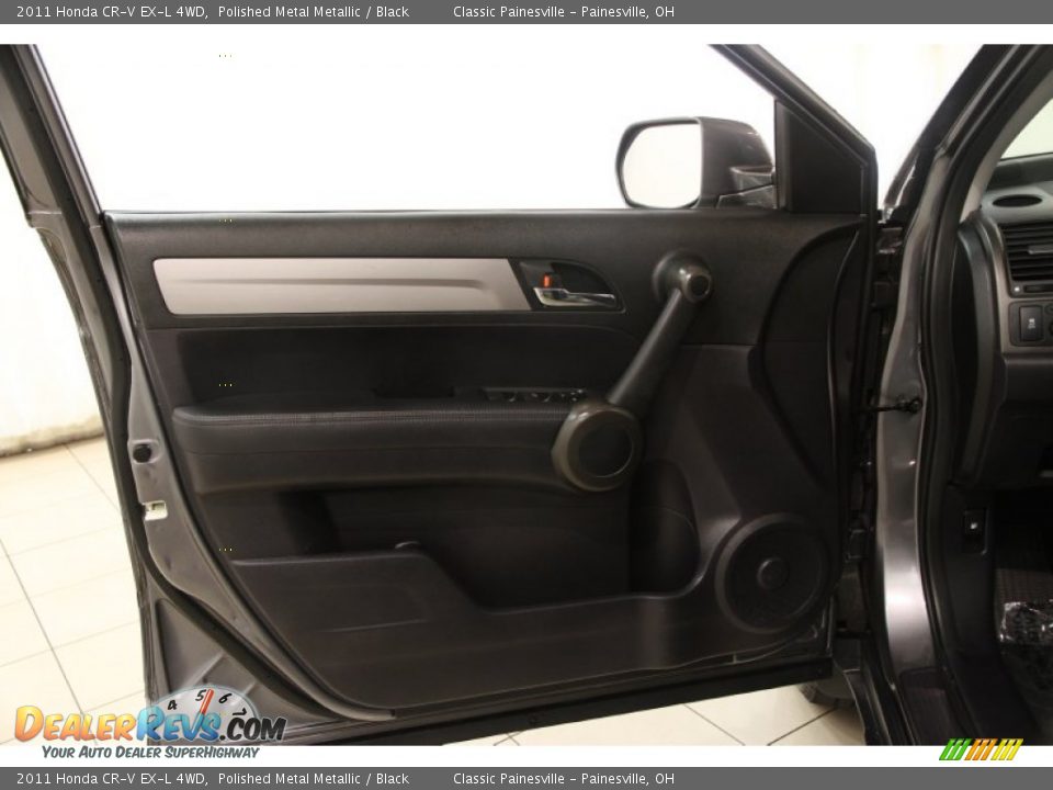 2011 Honda CR-V EX-L 4WD Polished Metal Metallic / Black Photo #4