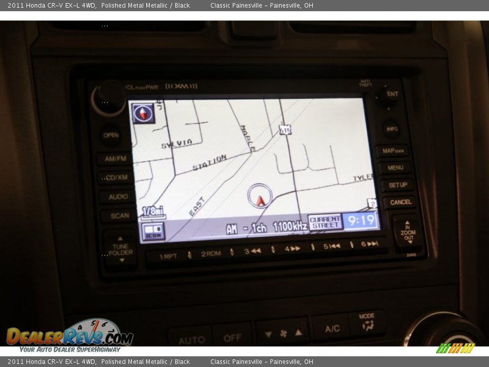 2011 Honda CR-V EX-L 4WD Polished Metal Metallic / Black Photo #9