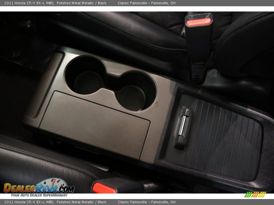 2011 Honda CR-V EX-L 4WD Polished Metal Metallic / Black Photo #11