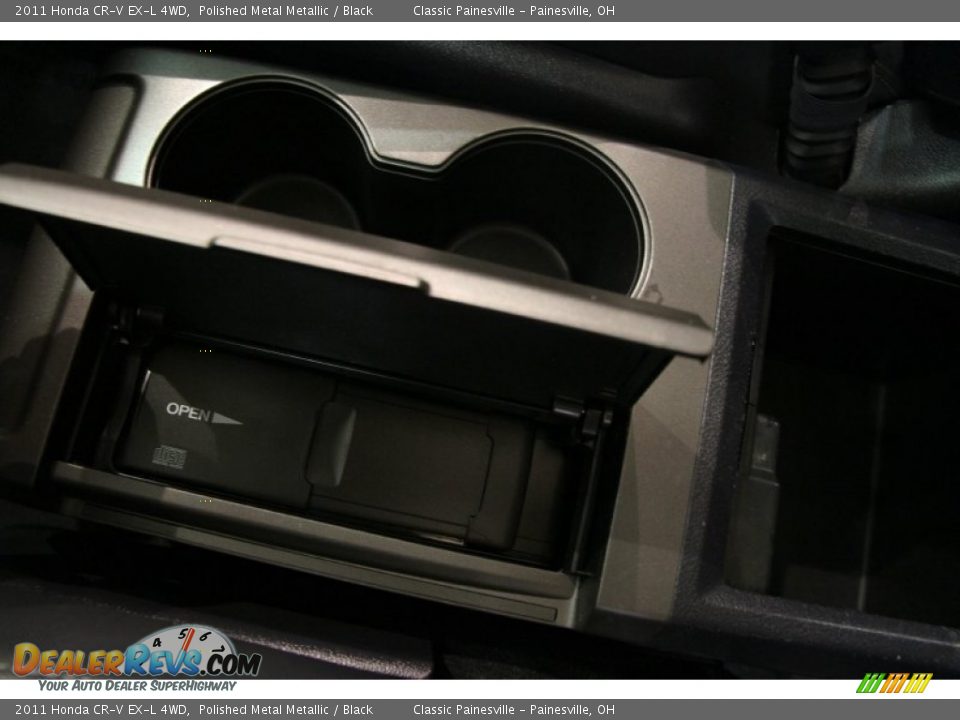 2011 Honda CR-V EX-L 4WD Polished Metal Metallic / Black Photo #12