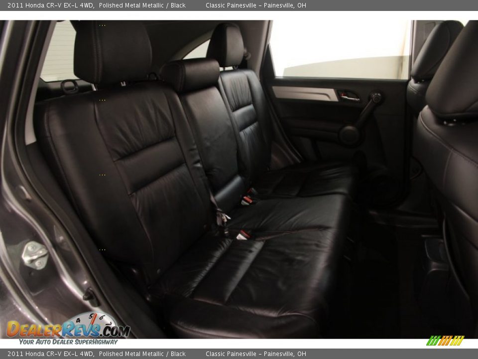 2011 Honda CR-V EX-L 4WD Polished Metal Metallic / Black Photo #14