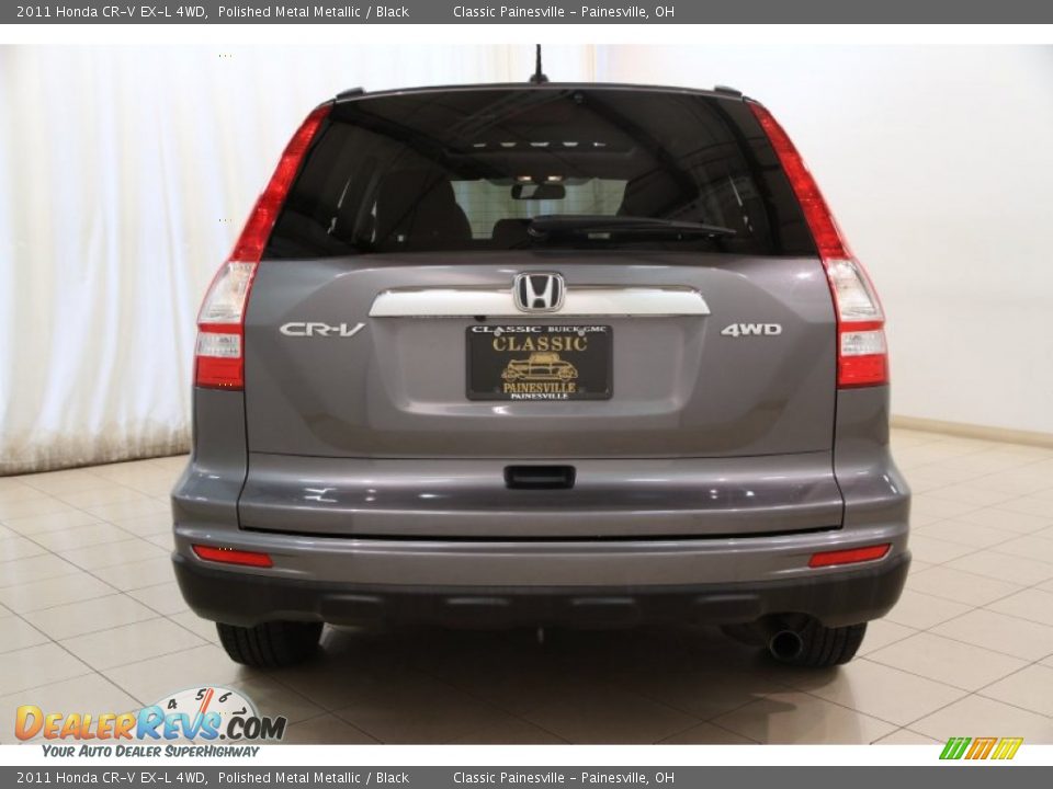 2011 Honda CR-V EX-L 4WD Polished Metal Metallic / Black Photo #16