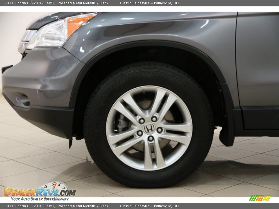 2011 Honda CR-V EX-L 4WD Polished Metal Metallic / Black Photo #18