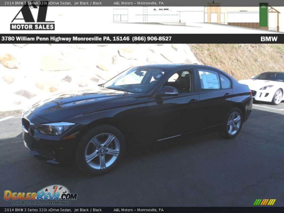 2014 BMW 3 Series 320i xDrive Sedan Jet Black / Black Photo #1