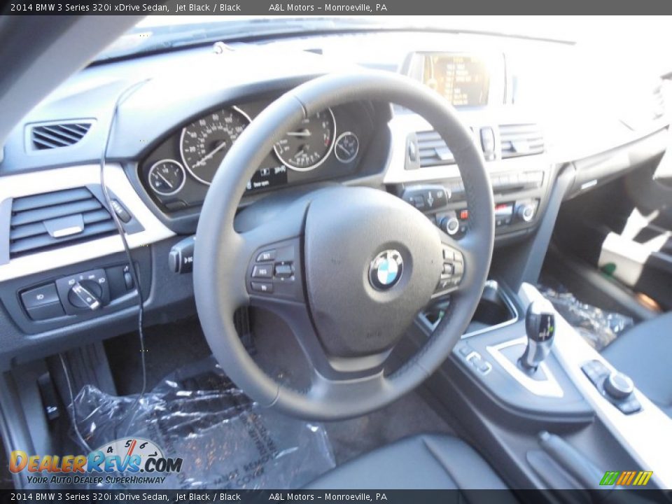 2014 BMW 3 Series 320i xDrive Sedan Jet Black / Black Photo #14