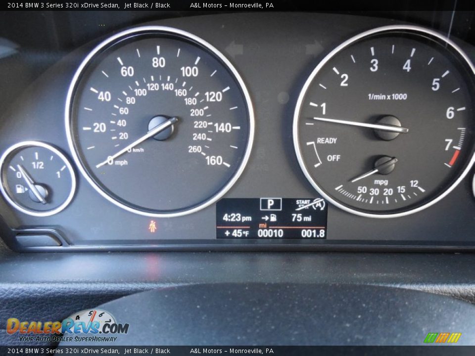 2014 BMW 3 Series 320i xDrive Sedan Jet Black / Black Photo #20