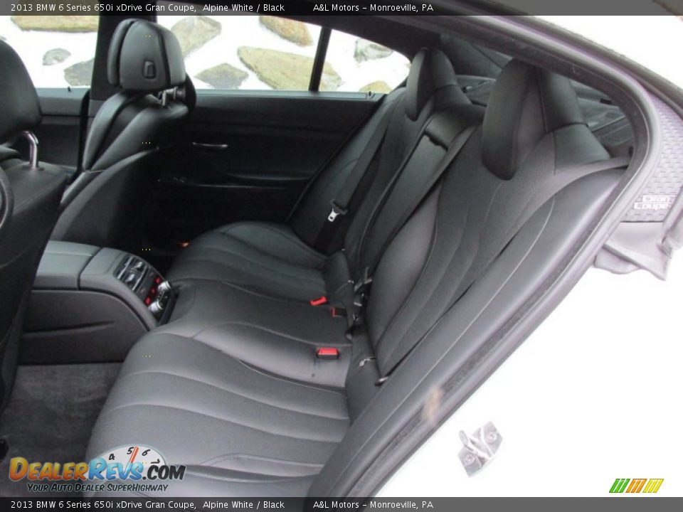 Rear Seat of 2013 BMW 6 Series 650i xDrive Gran Coupe Photo #14