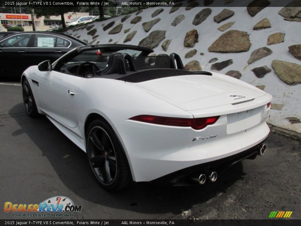 Polaris White 2015 Jaguar F-TYPE V8 S Convertible Photo #4