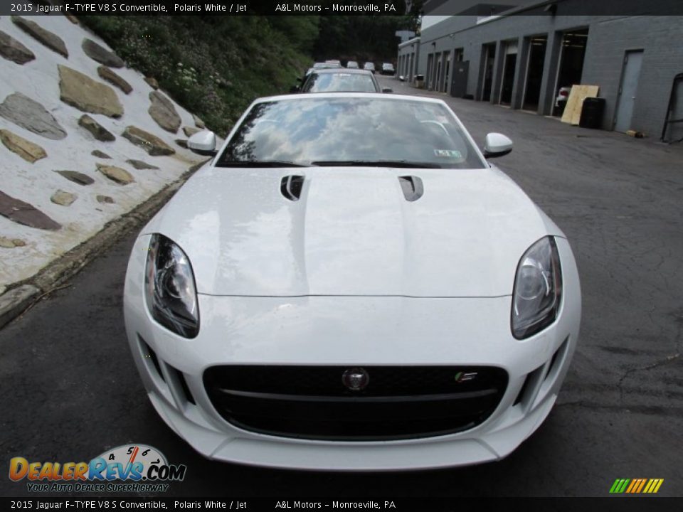 Polaris White 2015 Jaguar F-TYPE V8 S Convertible Photo #8