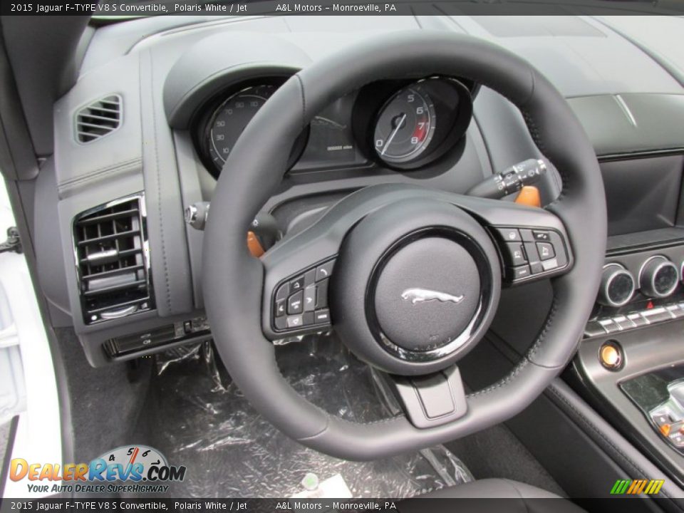 2015 Jaguar F-TYPE V8 S Convertible Steering Wheel Photo #14