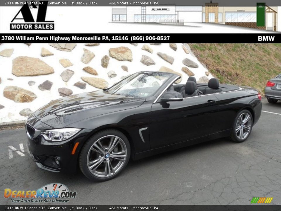 2014 BMW 4 Series 435i Convertible Jet Black / Black Photo #1