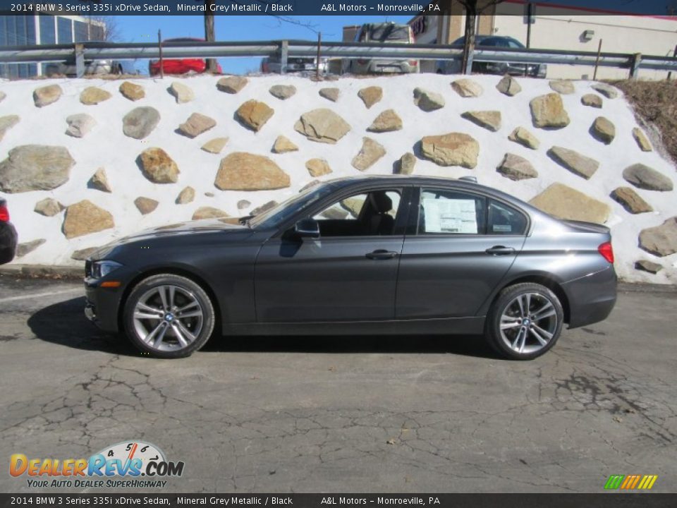 2014 BMW 3 Series 335i xDrive Sedan Mineral Grey Metallic / Black Photo #2
