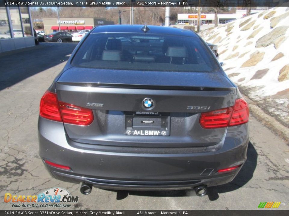 2014 BMW 3 Series 335i xDrive Sedan Mineral Grey Metallic / Black Photo #5