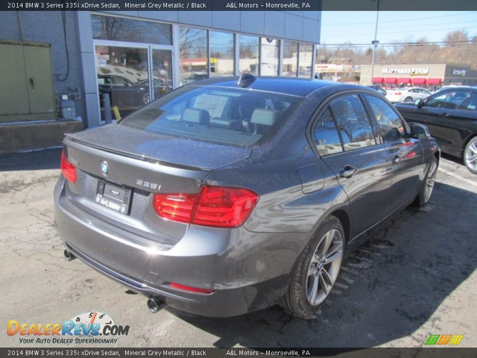 2014 BMW 3 Series 335i xDrive Sedan Mineral Grey Metallic / Black Photo #6