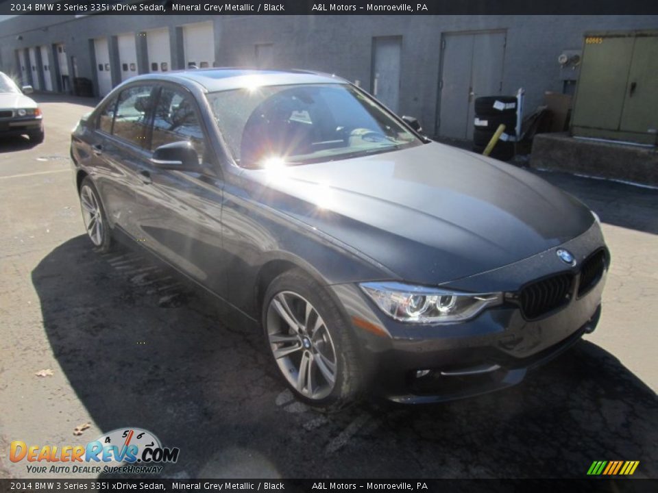 2014 BMW 3 Series 335i xDrive Sedan Mineral Grey Metallic / Black Photo #7