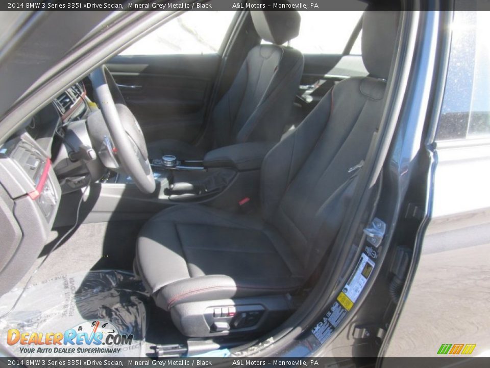 2014 BMW 3 Series 335i xDrive Sedan Mineral Grey Metallic / Black Photo #12