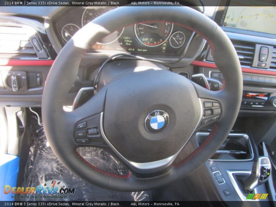 2014 BMW 3 Series 335i xDrive Sedan Mineral Grey Metallic / Black Photo #14