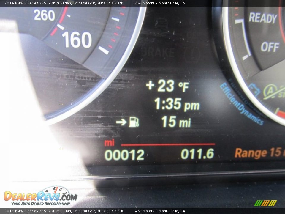 2014 BMW 3 Series 335i xDrive Sedan Mineral Grey Metallic / Black Photo #20