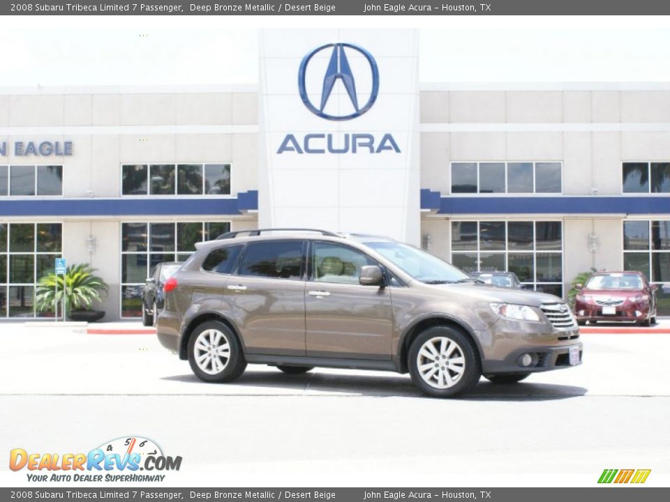 2008 Subaru Tribeca Limited 7 Passenger Deep Bronze Metallic / Desert Beige Photo #1
