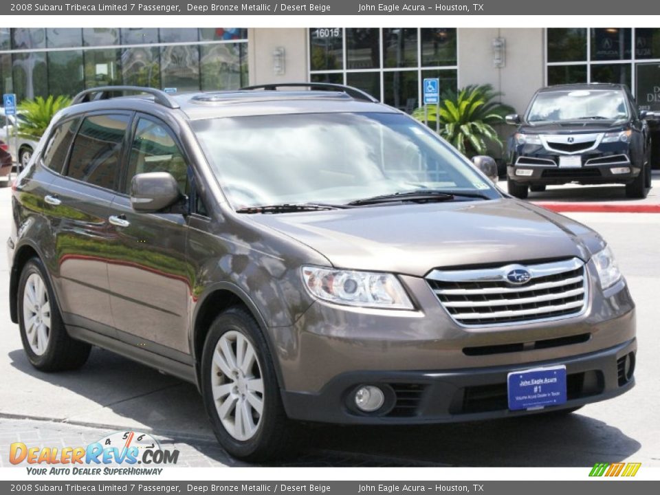 2008 Subaru Tribeca Limited 7 Passenger Deep Bronze Metallic / Desert Beige Photo #3