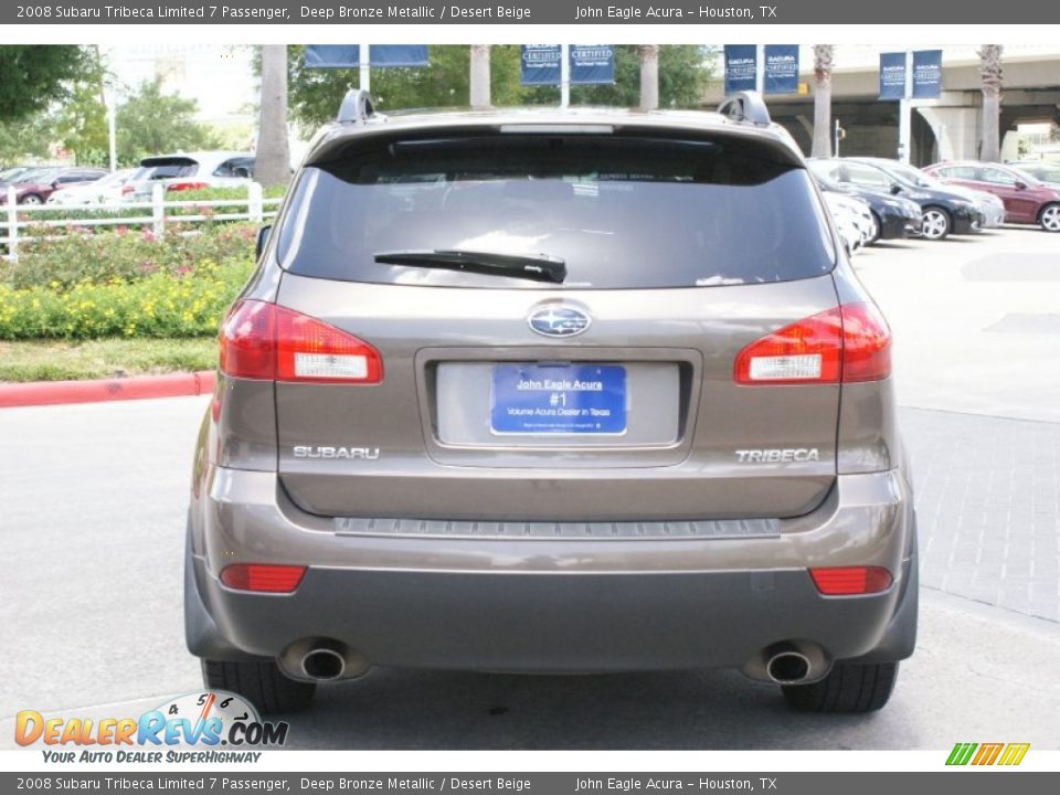 2008 Subaru Tribeca Limited 7 Passenger Deep Bronze Metallic / Desert Beige Photo #5