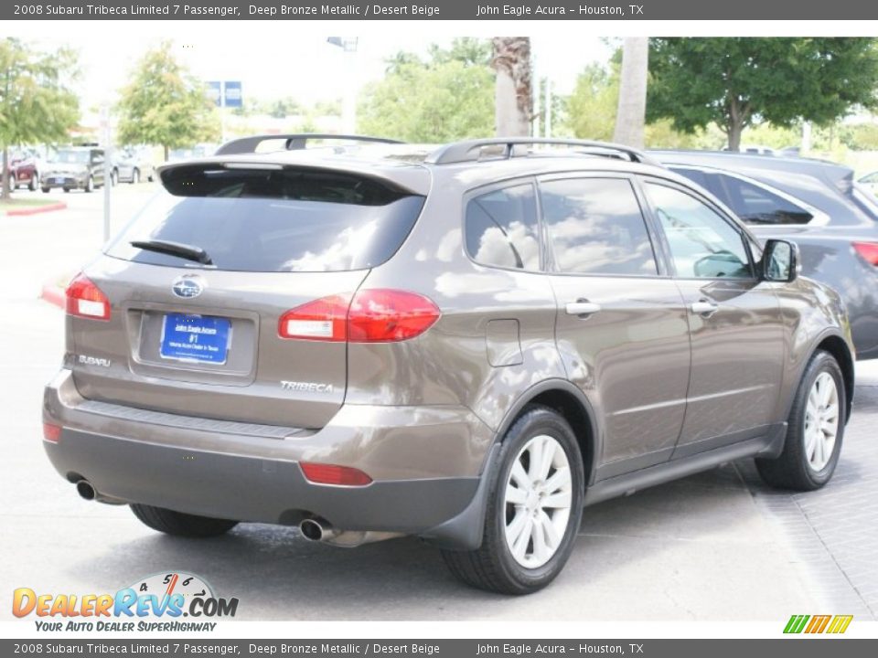 2008 Subaru Tribeca Limited 7 Passenger Deep Bronze Metallic / Desert Beige Photo #9