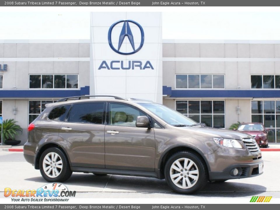 2008 Subaru Tribeca Limited 7 Passenger Deep Bronze Metallic / Desert Beige Photo #10