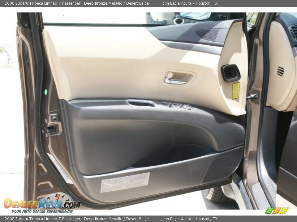 2008 Subaru Tribeca Limited 7 Passenger Deep Bronze Metallic / Desert Beige Photo #11