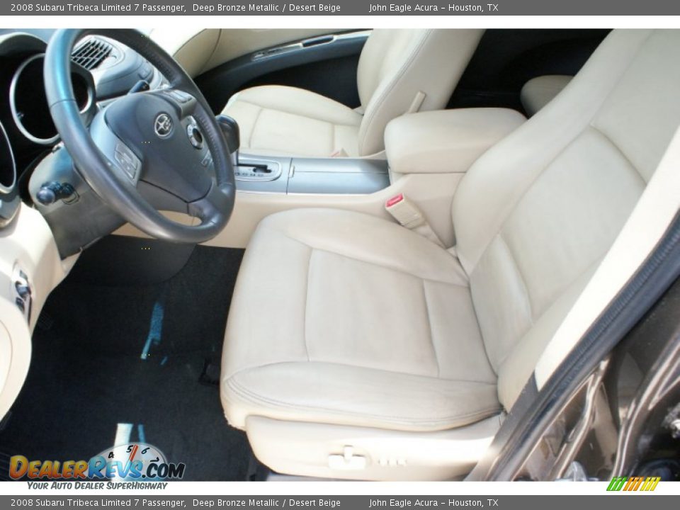 2008 Subaru Tribeca Limited 7 Passenger Deep Bronze Metallic / Desert Beige Photo #12