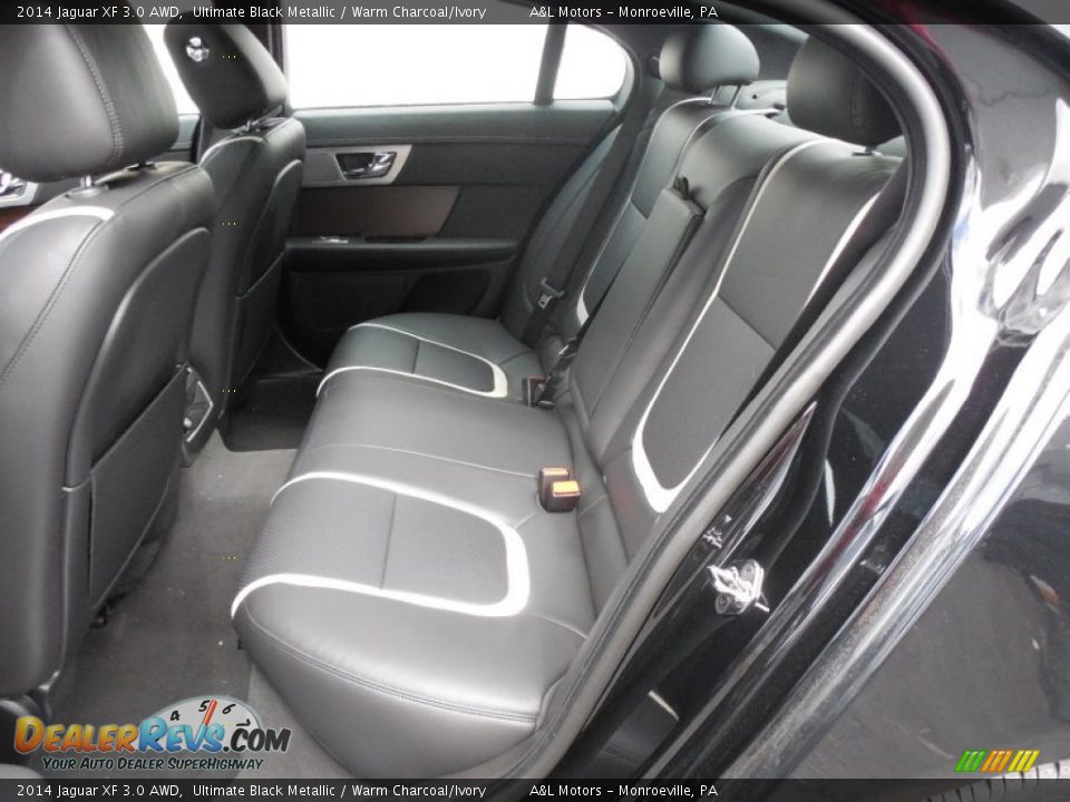 Rear Seat of 2014 Jaguar XF 3.0 AWD Photo #13