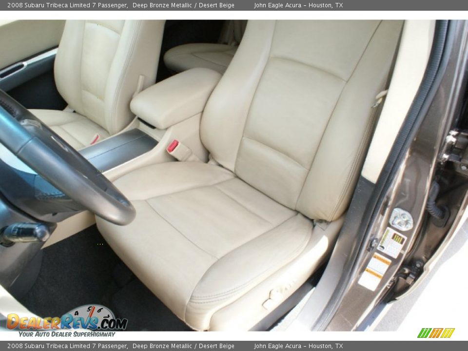 2008 Subaru Tribeca Limited 7 Passenger Deep Bronze Metallic / Desert Beige Photo #13