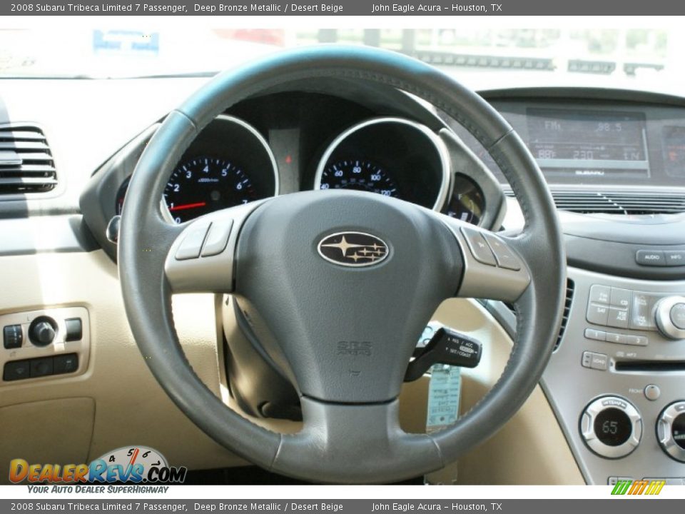 2008 Subaru Tribeca Limited 7 Passenger Deep Bronze Metallic / Desert Beige Photo #28
