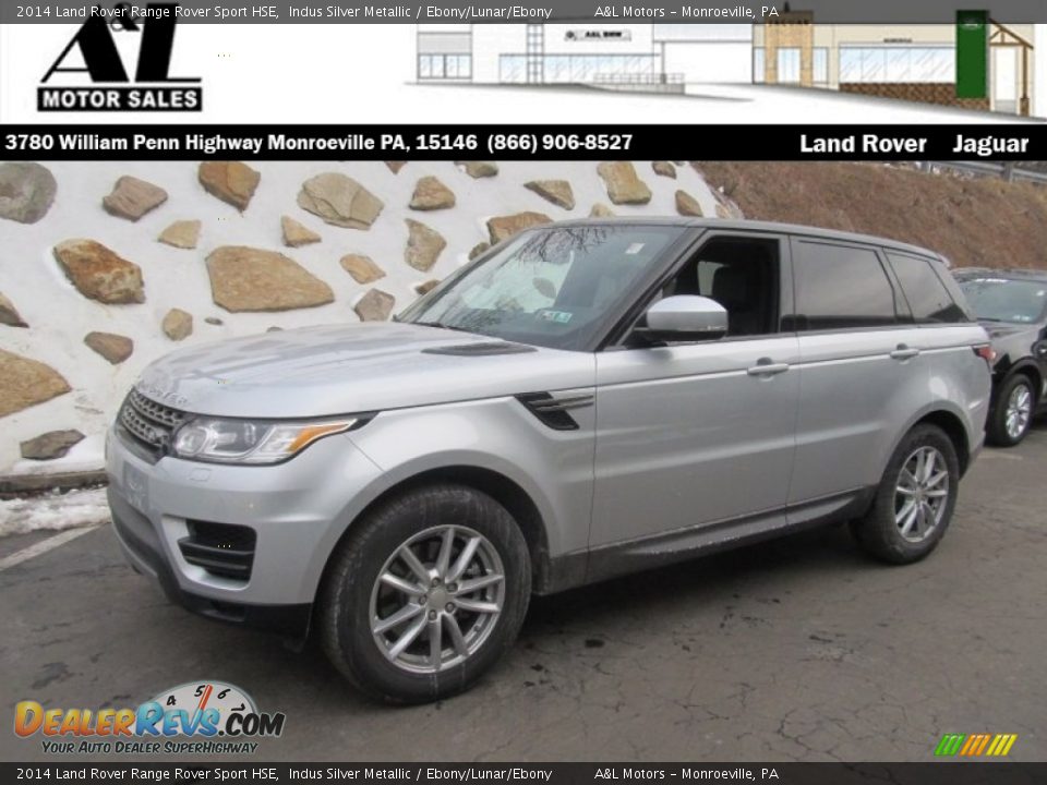 2014 Land Rover Range Rover Sport HSE Indus Silver Metallic / Ebony/Lunar/Ebony Photo #1