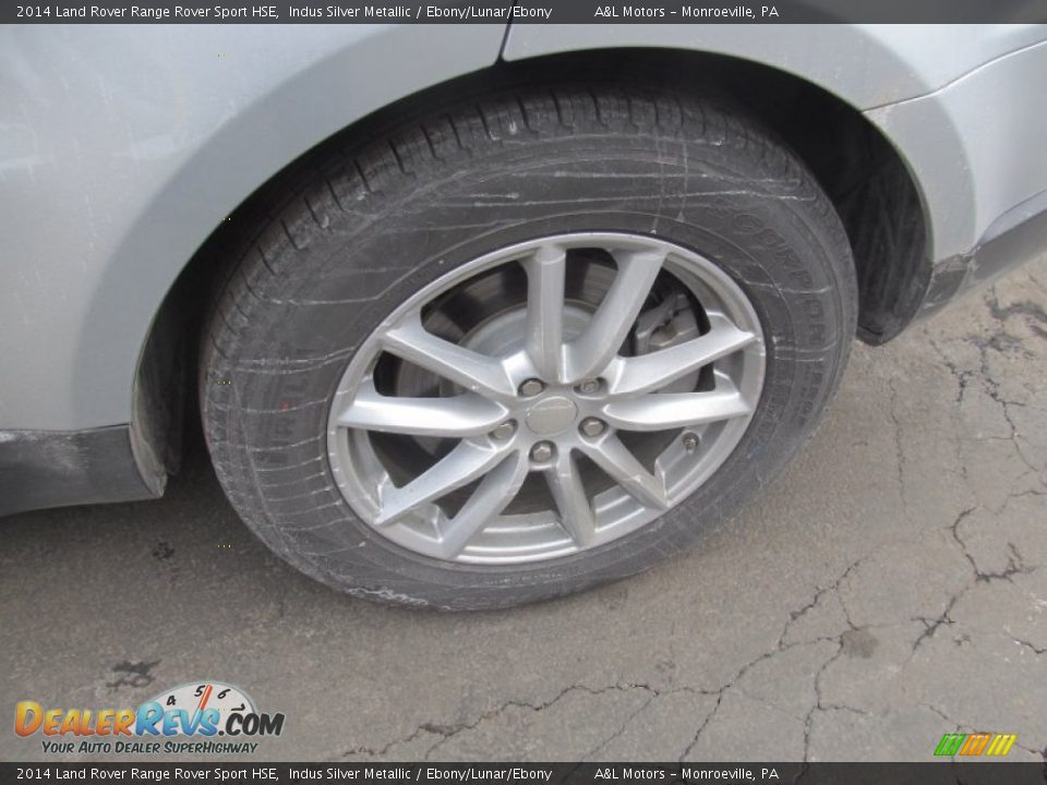 2014 Land Rover Range Rover Sport HSE Indus Silver Metallic / Ebony/Lunar/Ebony Photo #3