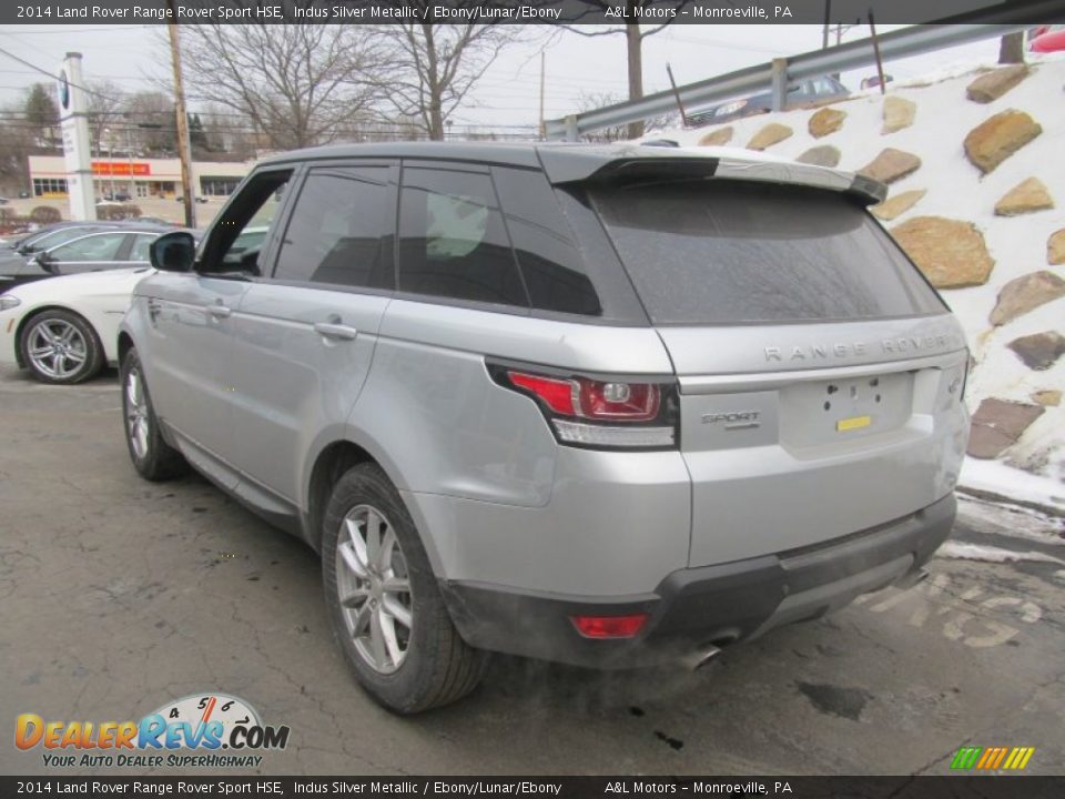 2014 Land Rover Range Rover Sport HSE Indus Silver Metallic / Ebony/Lunar/Ebony Photo #4