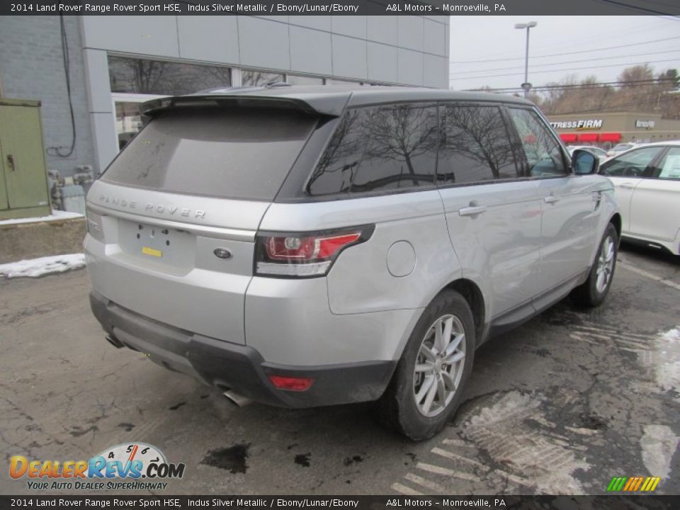 2014 Land Rover Range Rover Sport HSE Indus Silver Metallic / Ebony/Lunar/Ebony Photo #6