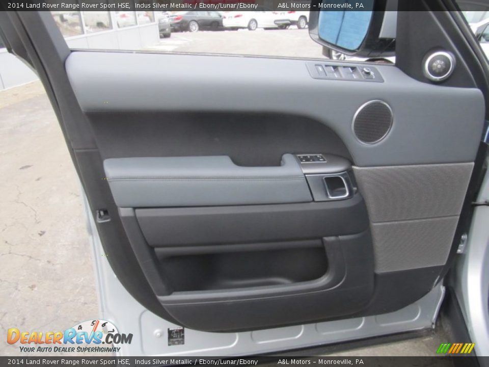 2014 Land Rover Range Rover Sport HSE Indus Silver Metallic / Ebony/Lunar/Ebony Photo #10
