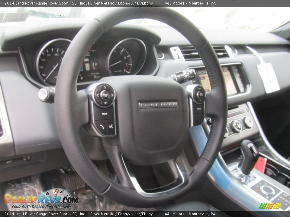 2014 Land Rover Range Rover Sport HSE Indus Silver Metallic / Ebony/Lunar/Ebony Photo #13