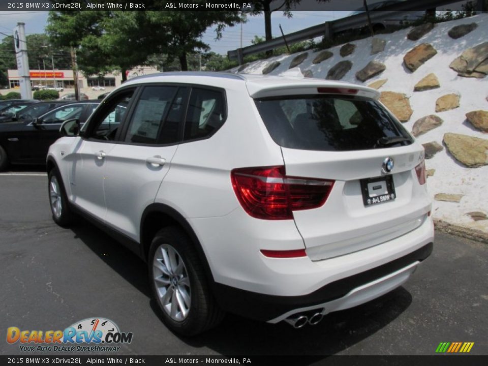 2015 BMW X3 xDrive28i Alpine White / Black Photo #4
