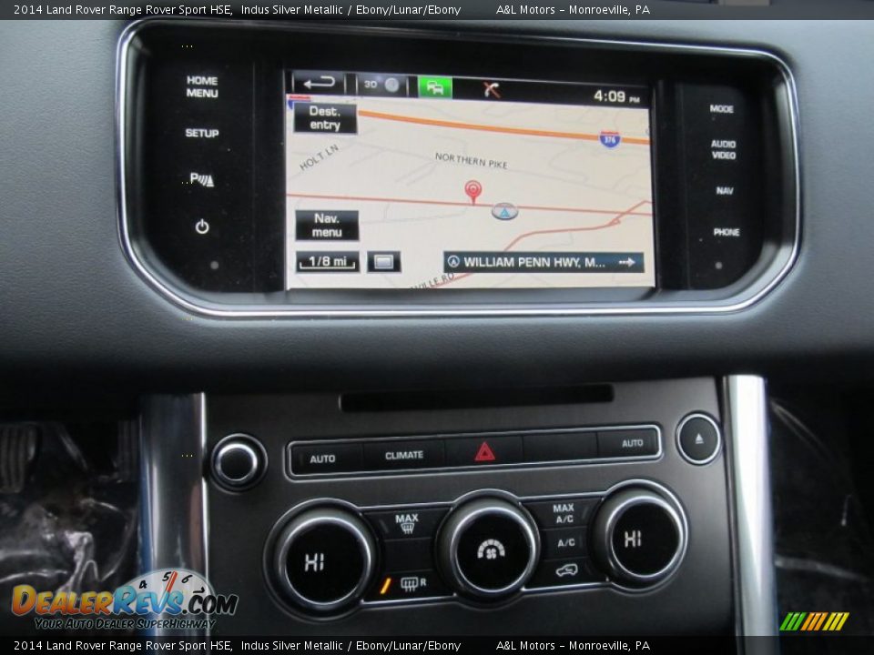 2014 Land Rover Range Rover Sport HSE Indus Silver Metallic / Ebony/Lunar/Ebony Photo #14