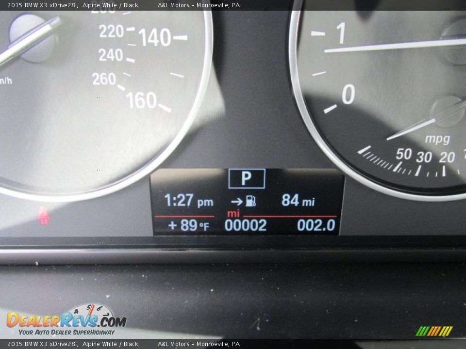2015 BMW X3 xDrive28i Alpine White / Black Photo #20