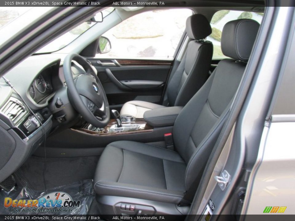 2015 BMW X3 xDrive28i Space Grey Metallic / Black Photo #12